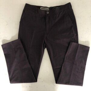 Haggar Heritage Collection Slim Fit Flat Front Cotton Jeans Purple Sz 36X34 NWT